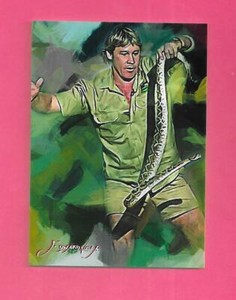 Steve Irwin  Artist Signed Giclee Print Card #2 45/50 2020 The Crocodile Hunter