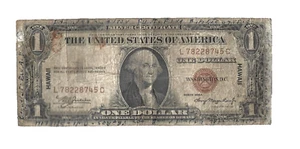 US 1935A Silver Certificateđ„WWII SHORT SNORTER ... Hawaii note ..$1âšLot #960 - Picture 1 of 6