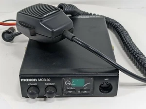 Maxon Compact 40 Channel CB Radio MCB-30 with Microphone Tested Working - Picture 1 of 6