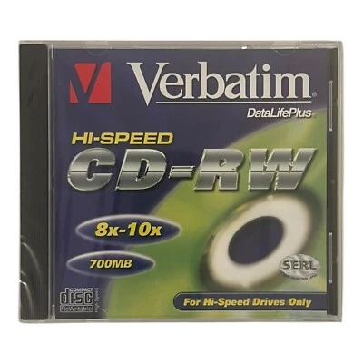 Verbatim CD-RW Rohling 700MB 1 Stück NEU & OVP - Bild 1 von 2