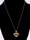 10Kt Yellow Gold Chain Dolphins Pendant W/ Ruby Eyes Necklace