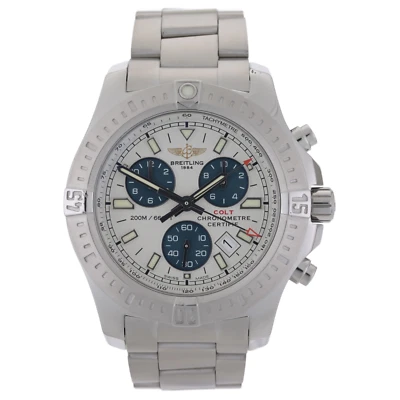 Breitling Colt Chronograph A73388 weißes Zifferblatt 44mm Herrenuhr - Bild 1 von 4