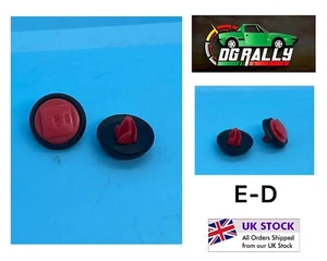 New Fiat Panda 2012 on 2x Red Arch Side Skirt Trim Moulding Clips 735579326 - Picture 1 of 1