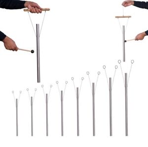 8 Harmonic Healing Tuned Pipes Hand Stand Sound Therapy louder than Tuning forks