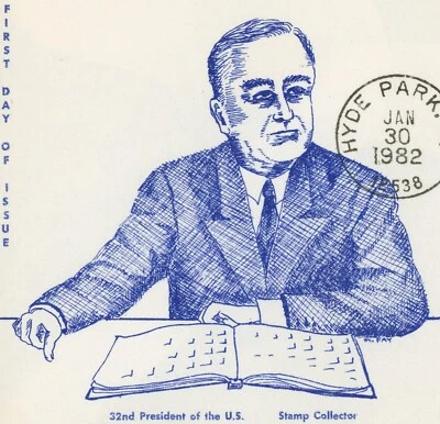 Franklin Roosevelt 100th Birth Anniversary USA #1950 FDC 20c Postage Hyde Park - Image 1 of 2