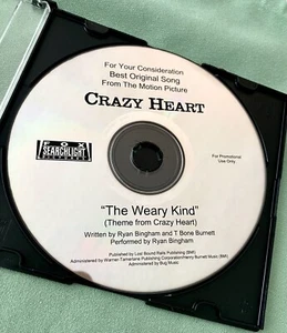 Ryan Bingham & T Bone Burnett OSCAR PROMO CD The Weary Kind - Picture 1 of 1