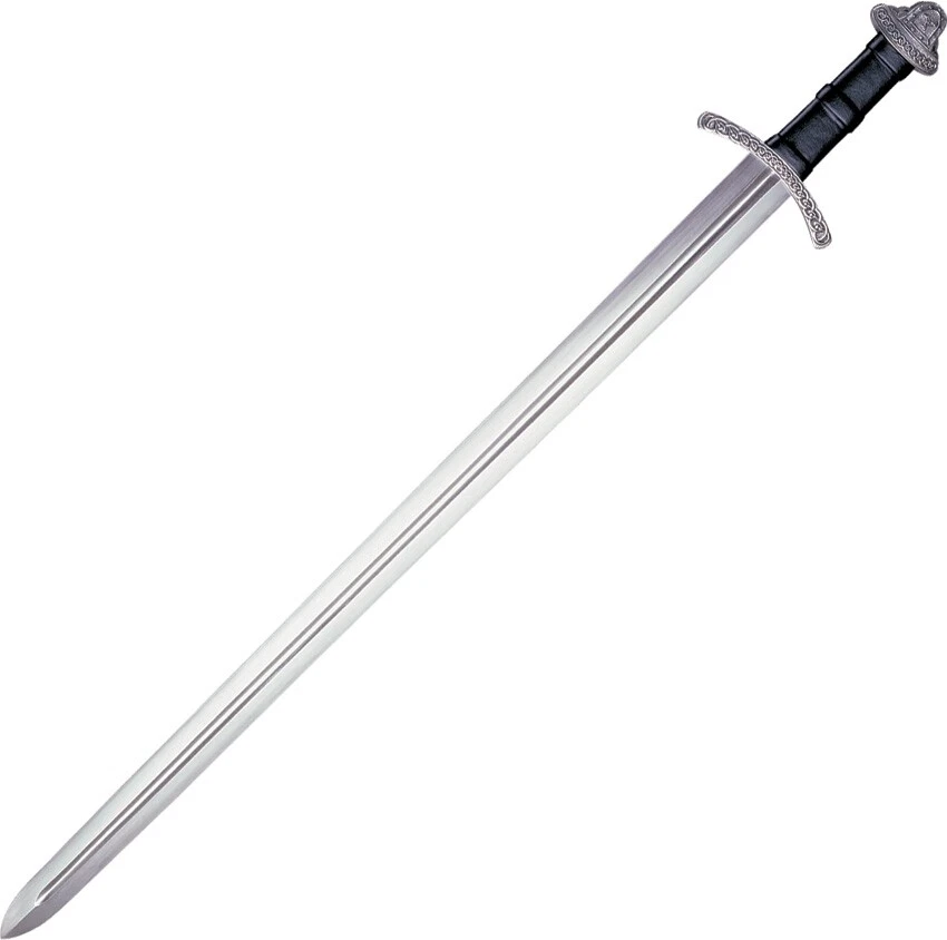 Cold Steel Viking Sword 30.37" Sharpened 1060 Carbon Steel Blade Leather/Nickel - Image 1 of 1