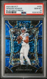 2023 Panini Select Hendon Hooker Rookie Disco Blue Prizm #432 /25 PSA 10 - Bild 1 von 2