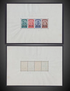 1933 GERMANY Semi-Postal Nothilfe SS MINT NEVER HINGED SCT.B58.MI.BLOCK 2 - Foto 1 di 1