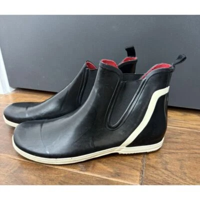 Andre Assous Botas de Lluvia o Brillo para Mujer Talla 10 Negras Chelsea Sin Cordones Impermeables Foto 1 de 4