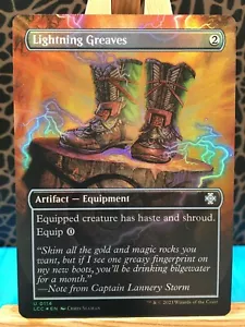 MTG - Lightning Greaves. Lost Caverns of Ixalan - Commander. Borderless - Foil. - Picture 1 of 2