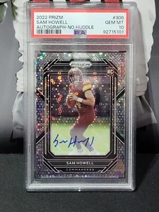 2022 Panin Prizm No Huddle Rookie Auto Sam Howell PSA 10 🔥 - Foto 1 di 2
