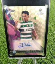 2021 Topps Finest Pedro Goncalves Rookie Card 1/1 SuperFractor - Sporting CP