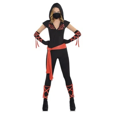 Sexy Mono Luchador Dragón Guerrero Ninja Disfraz de Halloween para Mujer Talla L 10-12 Foto 1 de 4