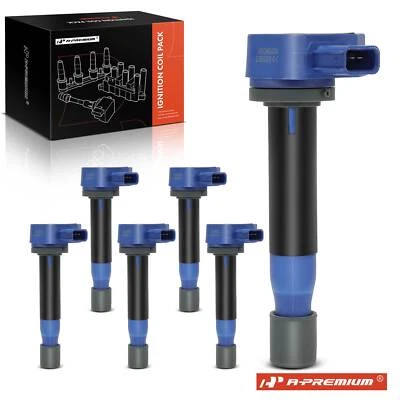 6Pcs Blue Ignition Coil for Honda Accord 2000-2003 Odyssey 1999-2010 Acura TL - Image 1 of 4
