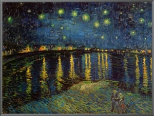 Sternennacht über der Rhone von Van Gogh Handarbeit Ölgemälde Reproduktion VVG015 - Bild 1 von 2