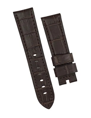 Banda Original Panerai Cuero Caimán Marrón Oscuro 22mm x 20mm Foto 1 de 4