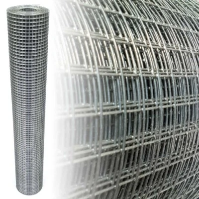 GARMIX Volierendraht Drahtgitter 4-Eck Maschendraht Verz. 12x12 25m 100cm 0,80mm