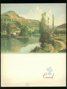 1961 RMS Queen Elizabeth Dinner Menu - Cunard Line - Picture 1 of 1