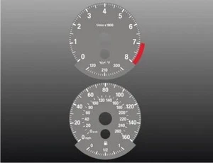 2007-2008 BMW 335i 335xi N54 Dash Instrument Cluster GREY Face Gauges - Bild 1 von 4