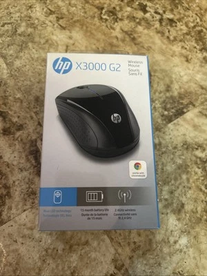 HP X3000 G2 Wireless Optical Ambidextrous Mouse - Black (2C3M3AA#ABA) - Image 1 of 3