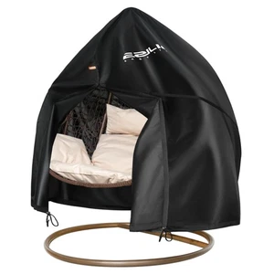 Double Egg Chair Cover, 420D Oxford Egg Chair Covers Waterproof Heavy - Picture 1 of 5
