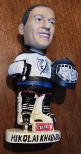 71/2" Nikolai Khabibulin Bobblehead Tampa Bay Lightning Bobble Dobble SGA senza bastone - Foto 1 di 9