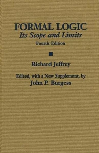 Formal Logic: Its Scope and Limits by Richard Jeffrey (English) Hardcover Book - Bild 1 von 1