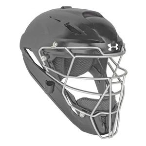 Casco de receptor Under Armour Converge mate de béisbol/softbol juvenil - negro - Imagen 1 de 1