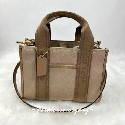 Coach Smith Tote Bag 24 Crossbody Canvas/Gold/Dark Natural Multi CAK94 NWT - Image 1 of 4