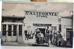 Vintage Virginia City Montana California Store Postkarte - Bild 1 von 2