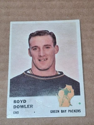 1961 Fleer #92 Boyd Dowler Vintage Football Card RC Rookie Green Bay Packers - Image 1 of 4
