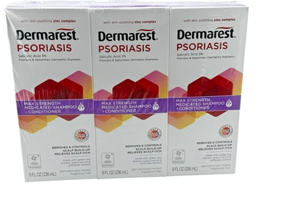 Dermarest Psoriasis Medicated Shampoo Plus Conditioner, 8 oz- 6 pack 12/27 - Image 1 of 4