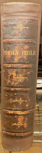 Brown's Self-Interpreting Bible, N.Y. Johnson, Fry and Company 1850 Full Leather - Imagen 1 de 8