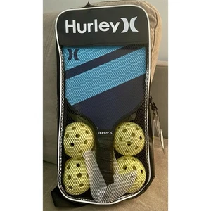 NUEVO HURLEY Pickleball Set con Estuche de Transporte 2 Paletas, 4 Bolas Agarre Confort - Azul - Imagen 1 de 3