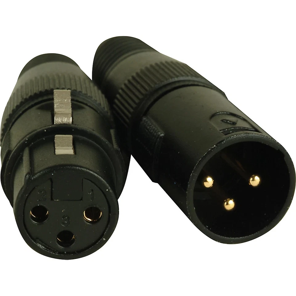 American DJ 3-Pin Male - Female XLR Connectors - Image 1 of 1