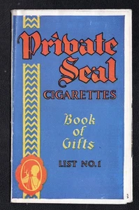 1930er Privatsiegel Zigaretten Moustafa Piccadilly Geschenkbuch Katalog Nr. 1 - Bild 1 von 4