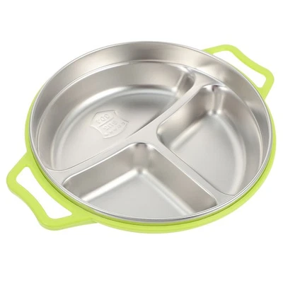  Piastra alimentare divisa in acciaio inossidabile piastra alimentare 3 - Immagine 1 di 4