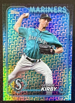 2024 Topps GEORGE KIRBBY Seattle Mariners Easter Holiday Foil #75! - Image 1 of 2