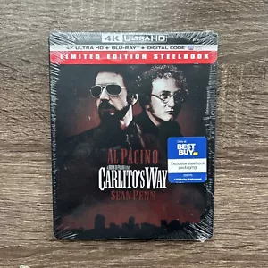Carlito’s Way 4K Collector STEELBOOK (4K+Blu-ray) NEW-Free Box Shipping - Picture 1 of 2