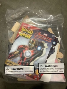 IRON MAN Lowe's Build and Grow Wooden Kit w/ Patch - Marvel Avengers - Picture 1 of 1