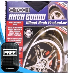 Car Van Wheel Arch Guard Paintwork Protector 5M E-Tech Black Adhesive Roll. +M - Picture 1 of 11