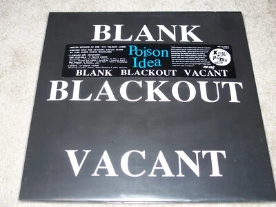 POISON IDEA - Blank Blackout Vacant 2xLP COLORED VINYL TKO Misfits Wipers Germs - Image 1 of 3