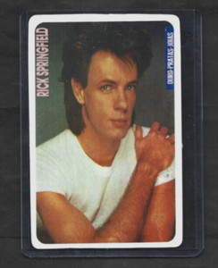 1986 Portugese Idols Da Musica RICK SPRINGFIELD Rock/Pop Star Card