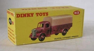 Repro Box Dinky Nr.413 Austin Covered Wagon rot und blau - Imagen 1 de 2