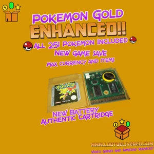 Pokémon Gold Enhanced All 251 Pokemon Included - Max items and Currency - Picture 1 of 11