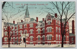 Postkarte Evansville Indiana St. Mary's Hospital um 1910 - Bild 1 von 2