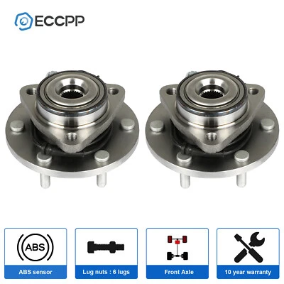 2 Front Wheel Hub Bearings Assembly For Nissan Titan Armada 2004 2005 2006 2007 - Image 1 of 4