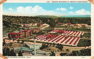VINTAGE COLORADO SPRINGS CO MODERN WOODMEN OF AMERICA SANATORIUM 80822 R - Picture 1 of 2