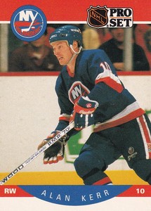 1990-91 Pro Set #184 Alan Kerr New York Islanders